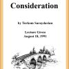 DVD #086 - Consideration