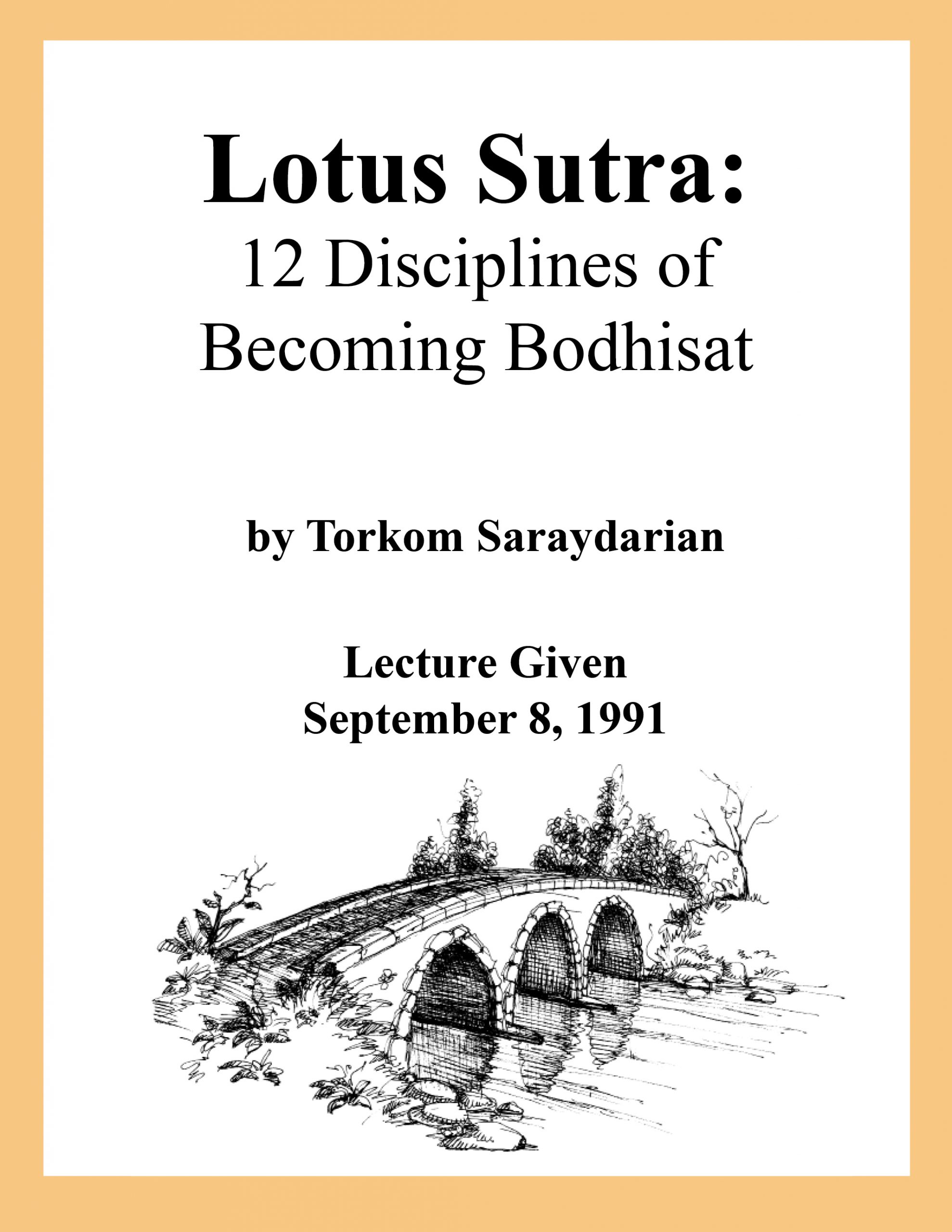 DVD #088 - Lotus Sutra (Twelve Disciplines for Becoming Bodhisat