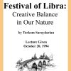 DVD #227 - Festival of Libra (Creative Balance in Our Nature)